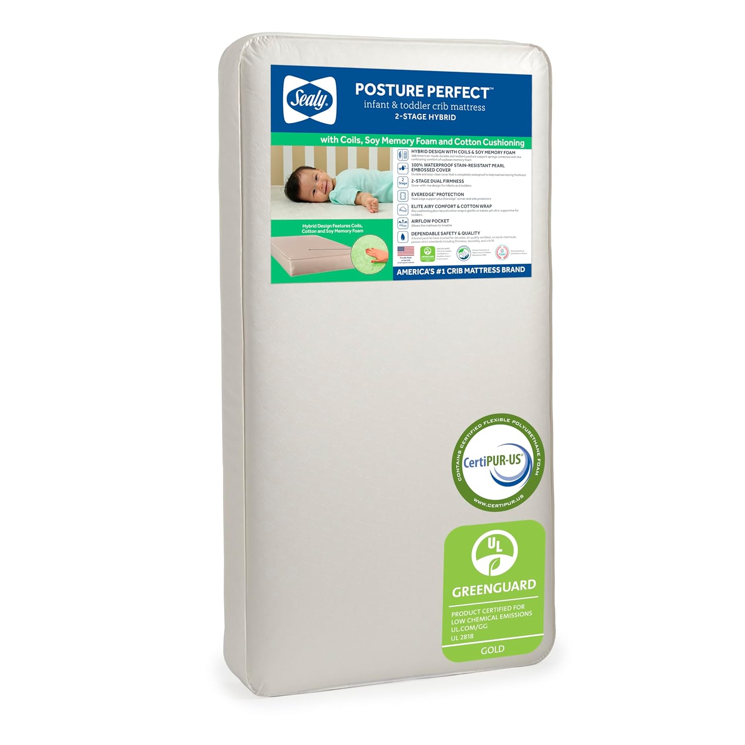 Sealy Baby Flex Cool 2-Stage Crib Mattress